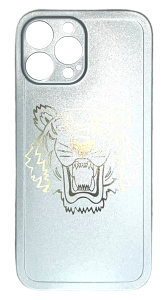 Накладка силиконовая с черной основой iPhone 13 Pro Max Kenzo