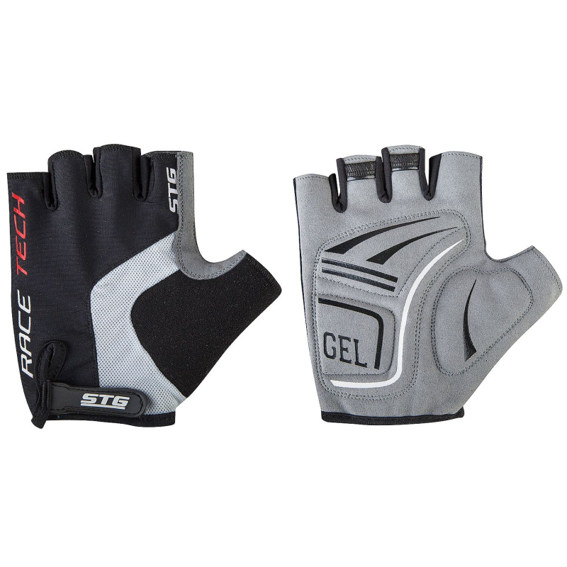 Велоперчатки STG Al-03-176 X81535 черно-серые