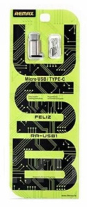 Переходник REMAX RA-USB1 OTG с Micro USB  на Type-C