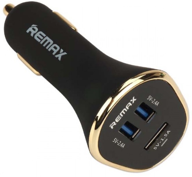 Автомобильное зарядное устройство Remax RCC-302 3xUSB/6.3A черный