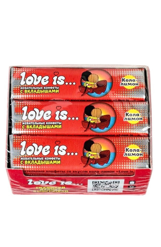 Жевательные конфеты LOVE IS Кола-Лимон 