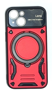 Силиконовая накладка MagSafe для iPhone 15 (Красный)