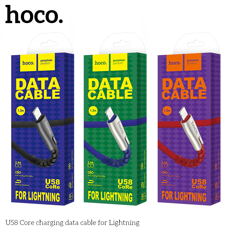 Кабель USB Hoco U58 Core charging data Lightning