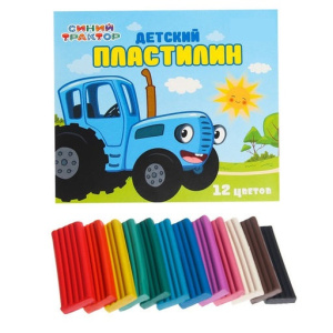Пластилин "Синий трактор" 12 цветов 180 г