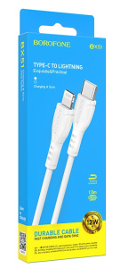 Кабель Borofone BX51 2.4A PD Lightning 8-pin Type-C 1м (Белый)