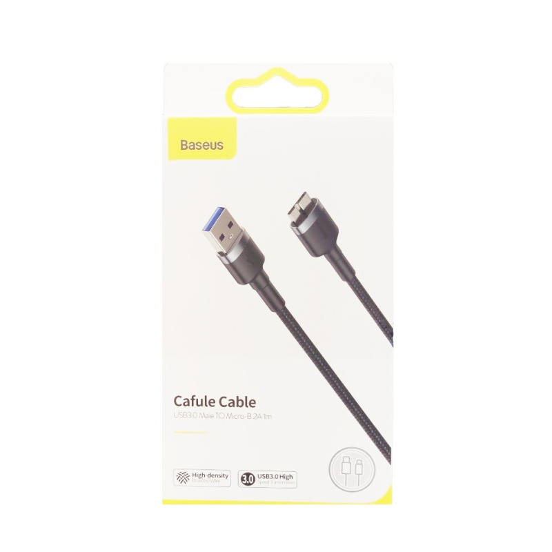 Кабель Baseus cafule Cable USB3.0 Male TO Micro-B 2A 1m 