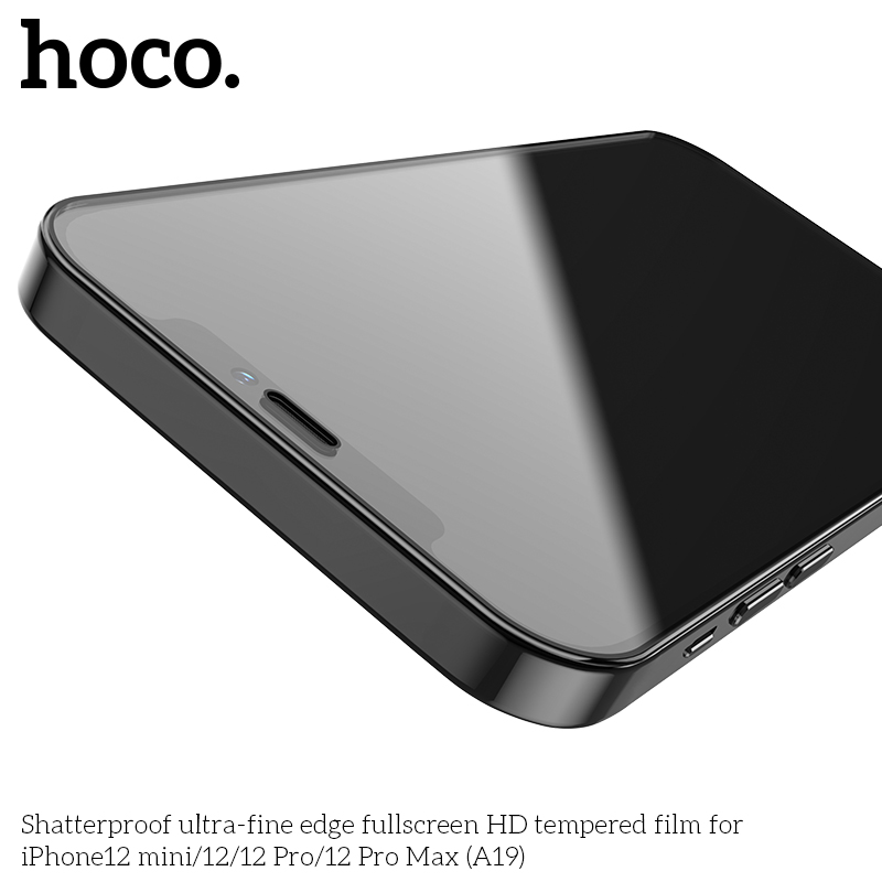 Защитное стекло Hoco Shatterproof ultra-fine edge full screen HD для iPhone12 Pro Max (A19)