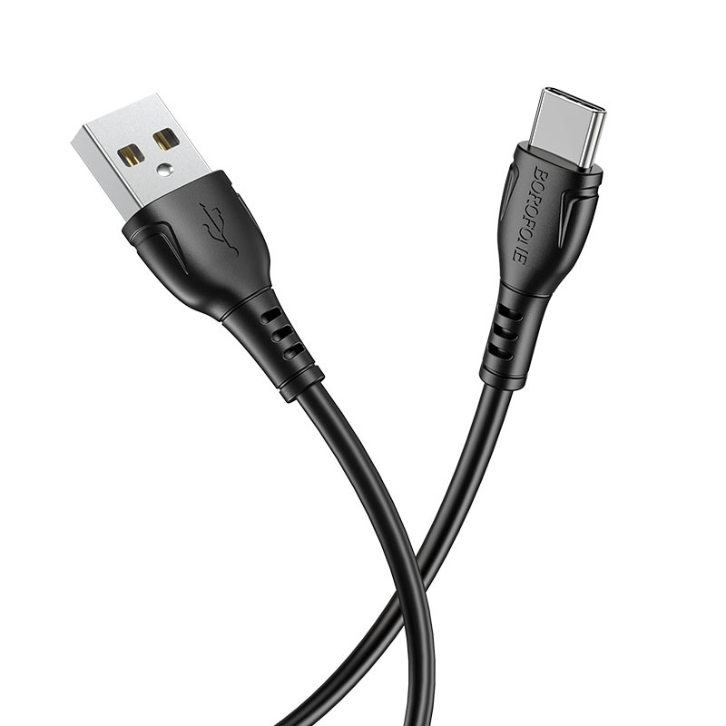 Кабель Borofone BX51 USB 3.0A для Type-C 1м (Черный)
