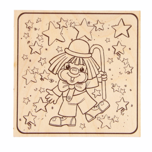 Доска для выжигания "Клоун"   2790381