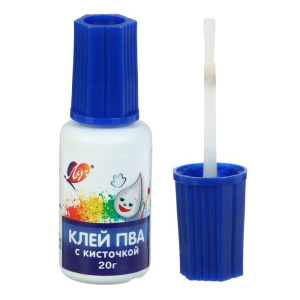 Клей ПВА с кисточкой «Луч» 20г