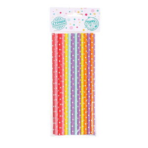 Трубочки для коктейля Горох набор 25 шт