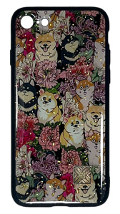 Силиконовая накладка оргстекло для iPhone XR Собака