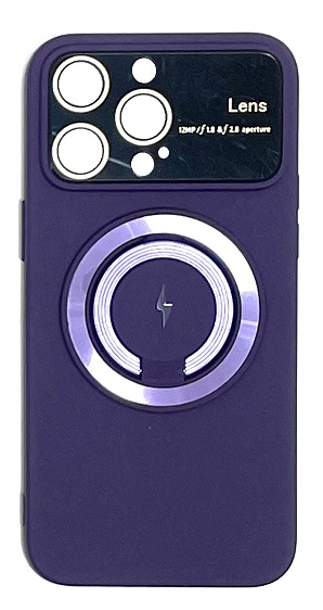 Силиконовый чехол MagSafe для iPhone 15 Pro Max (Фиолетовый)
