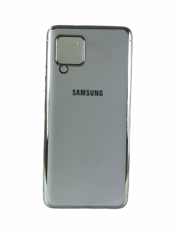 Накладка силиконовая с цветным ободком глянец для Samsung A42