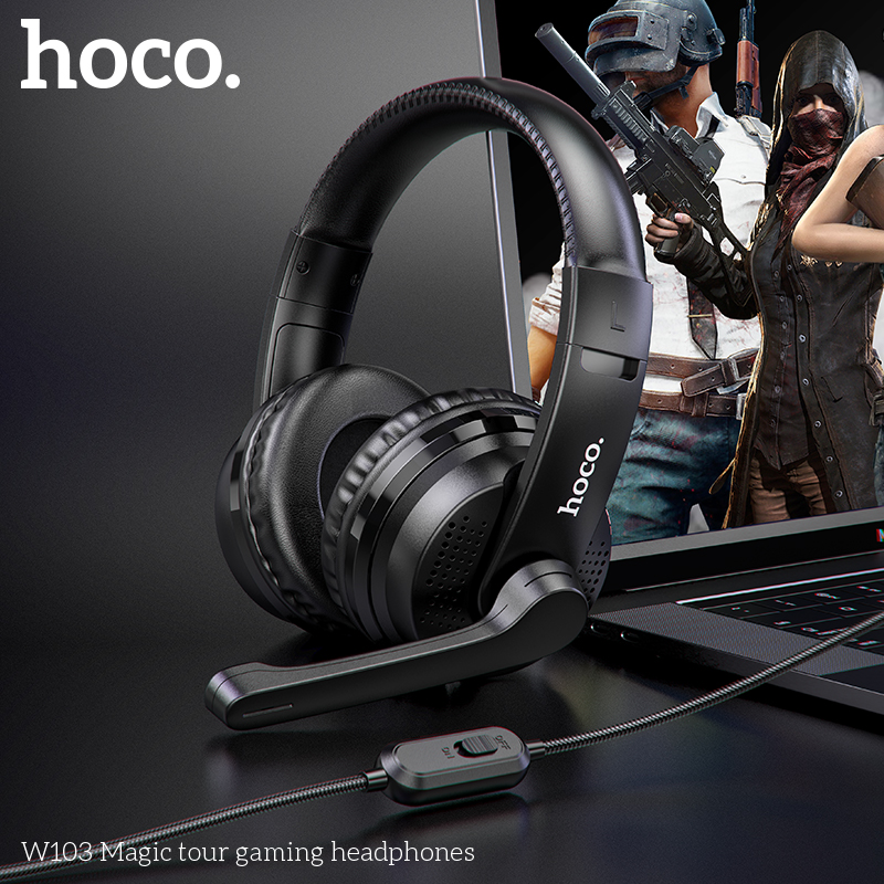 Игровые наушники с микрофоном Hoco W103 Magic tour gaming headphones