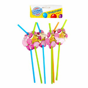 Трубочки Малышка для коктейля 1 годик 6 шт