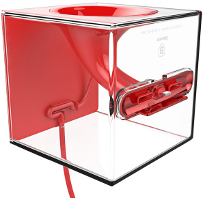 Док-станция Baseus Amplify Sound для iPhone 7/8 красная