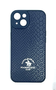 Силиконовый чехол рептилия для iPhone 15 (Синий)
