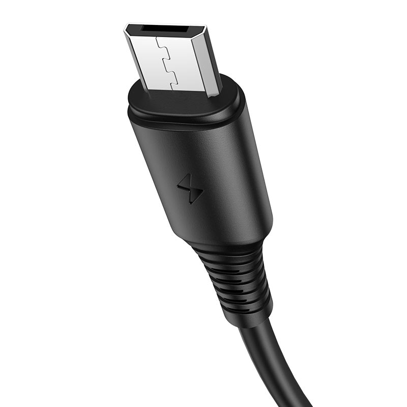 Кабель Borofone BX47 USB 2.4A для micro USB 1м (Черный)
