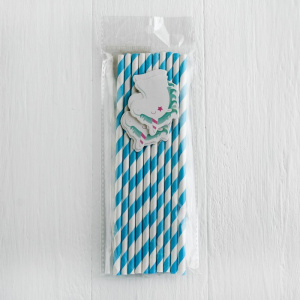 Трубочки Единорожка со звёздочкой для коктейля 10 шт