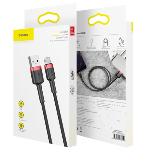 Кабель Baseus cafule Cable 3A USB - USB Type-C 1 м
