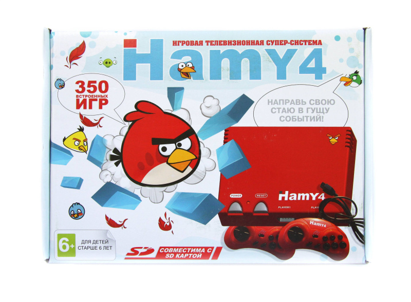 Игровая приставка Hamy 4 16-bit "Angry Birds" SD + 350  игр