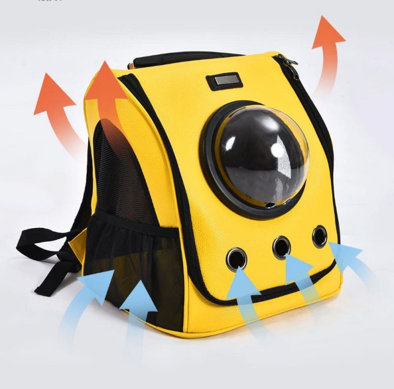 Рюкзак сумка для животных Xiaomi Little Beast Star Pet School Bag Breathable Space (Жёлтый)