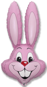 Шар фольгированный "Кролик" (гелий+лента)