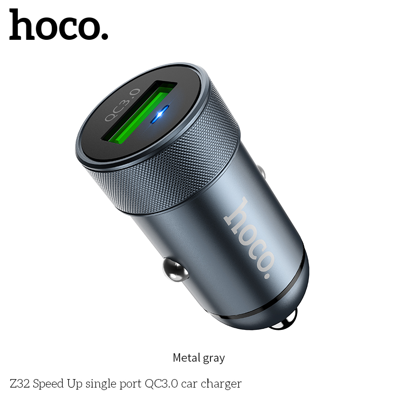 Автомобильное зарядное устройство Hoco Z32 Speed Up single port QC3.0