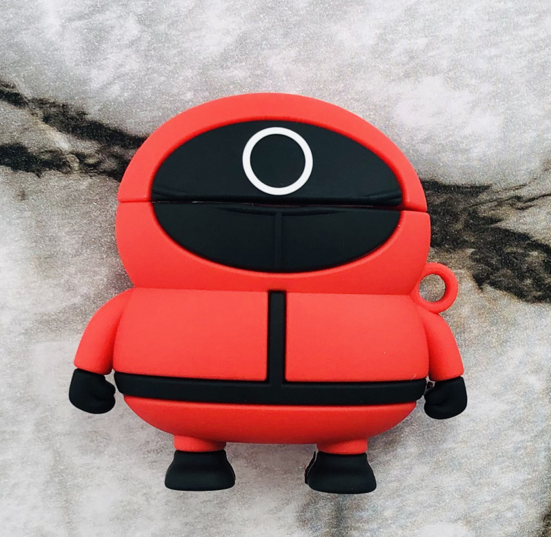 Чехол силиконовый Игра в кальмара для AirPods