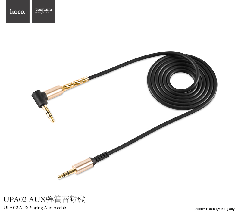 Кабель AUX Hoco UPA02 AUX Spring Audio cable