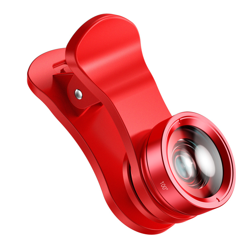 Объектив для смартфона с кейсом Baseus 3в1 Magic Camera 180/ 120/15x красный (ACSXT-B09)