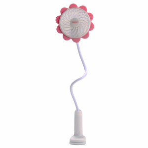 Вентилятор портативный Remax F12 с креплением на стол розовый