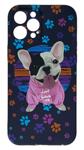 Силиконовая накладка Светящийся фосфор для iPhone 12 Pro  Max вид 9