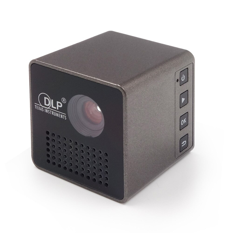 DLP карманный проектор LED P1 30Lumens/ 640x360/ 1080p/ TF/ USB/ 1500mAh 