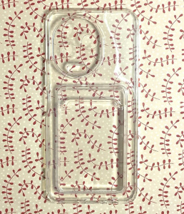 Прозрачный силиконовый чехол с визитницей для Infinix  Note 12 / Note 12 Pro