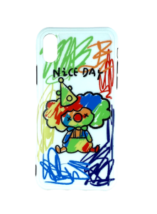 Накладка силиконовая для iPhone X/XS Клоун