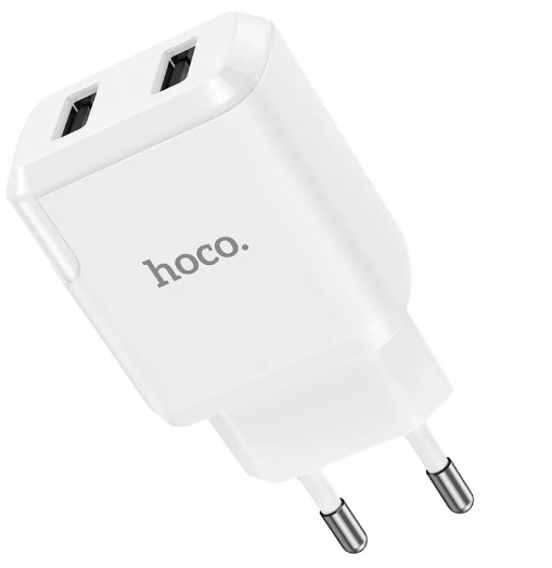 Сетевое зарядное устройство Hoco N7 2USB 2.1A (Белый)