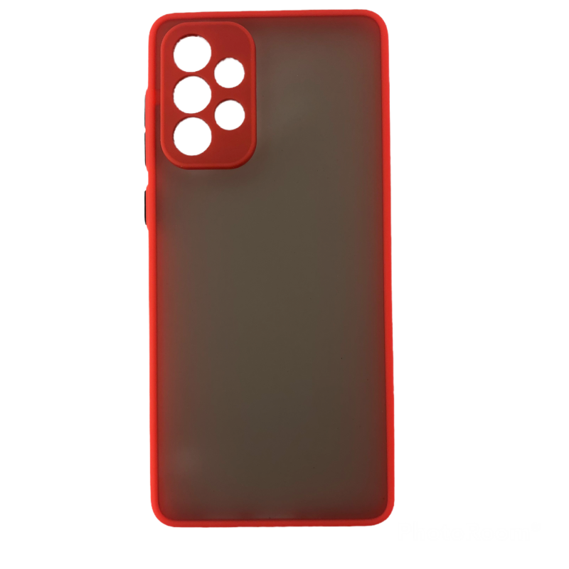 Накладка силиконовая матовая для Samsung Galaxy A33 цветные кнопки