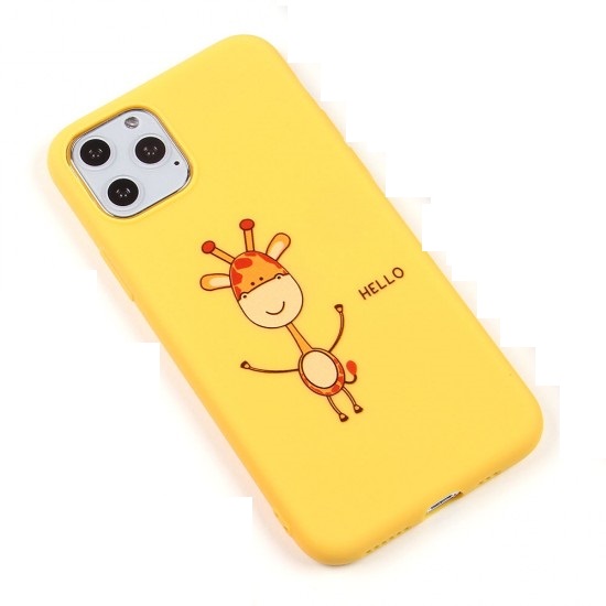 Накладка силиконовая ТПУ Жираф для IPhone 11 pro