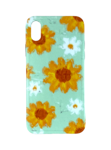 Накладка силиконовая для iPhone X/XS Ромашки