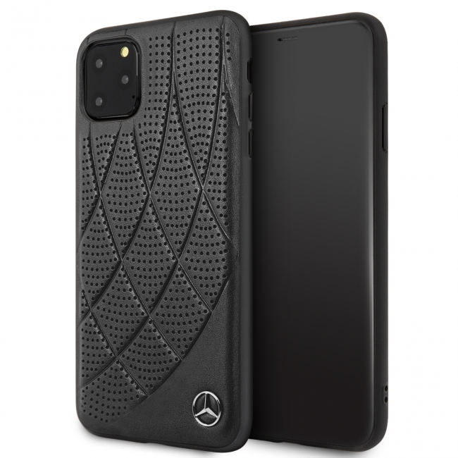 Накладка кожаная Mercedes Bow Quilted для IPhone 11Pro Max