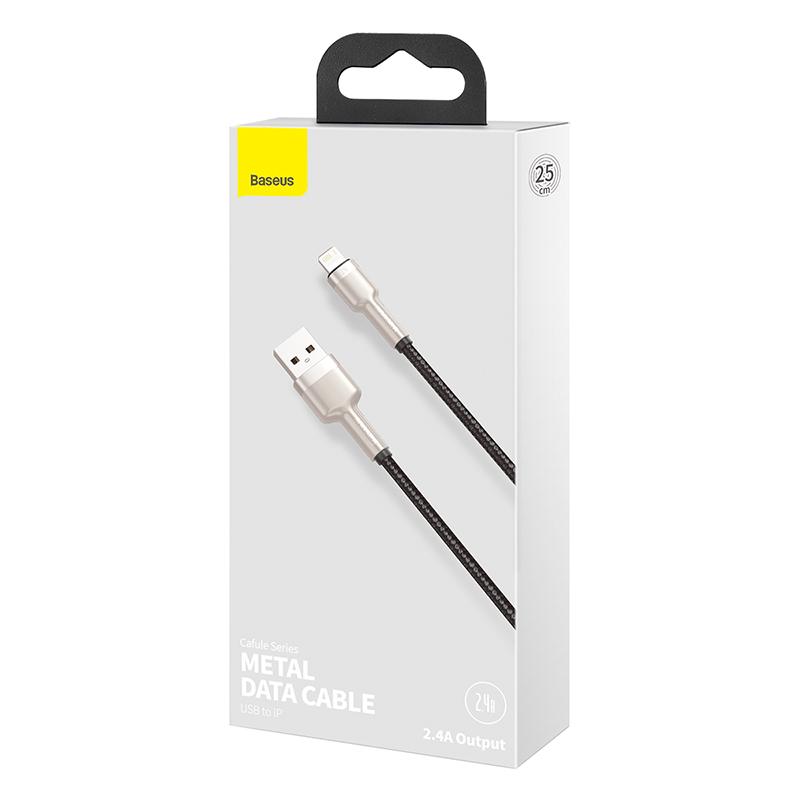 Кабель Baseus Cafule Series Metal Data USB - Lightning 1м 2.4A