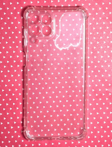 Прозрачный силиконовый чехол с полной защитой камеры с усиленными углами для Samsung M33