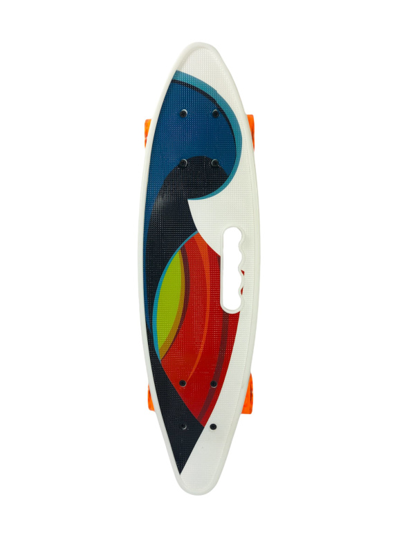 Пенни борд SX-237 со светящимися колесами и ручкой 