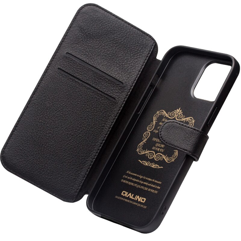 Чехол книжка Qialino Business flip wallet with для  iPhone 12 pro max