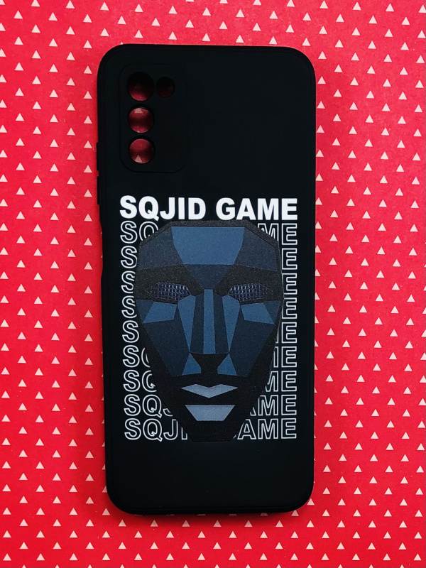 Накладка силиконовая Игра в кальмара для Samsung A03s