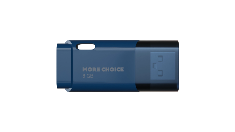 Флешка USB 8GB 2.0 More Choice MF8 (Темно-синий)
