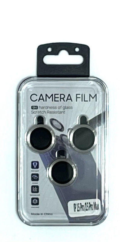 Защитное стекло для камеры линза для Apple iPhone 15 Pro / 15 Pro Max (Титан)