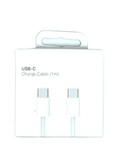 Кабель iPhone 15 USB‑C PD+PD для зарядки (1м) 60W (Белый)